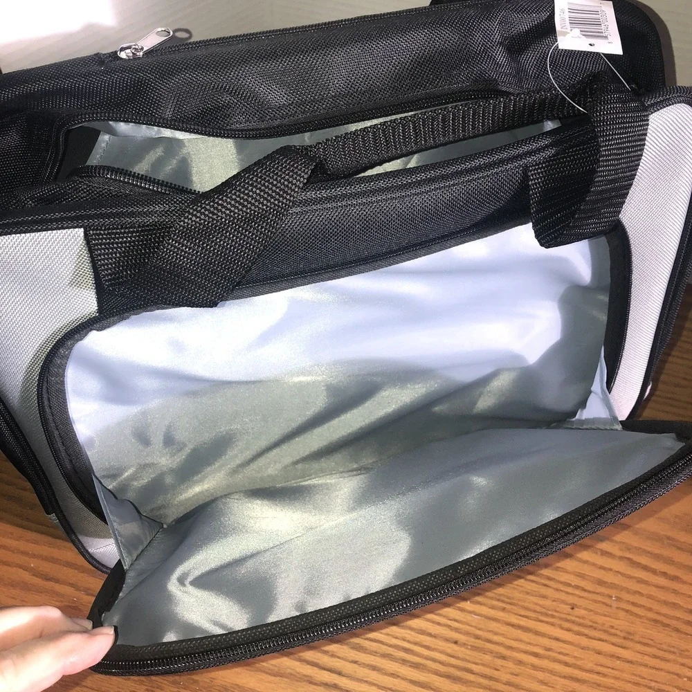 Luggage, Bella Russo Black & Gray Bag Luggage Carry On Roller And Tote Bag